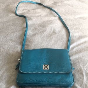Teal coloured Giani Bernini crossbody bag